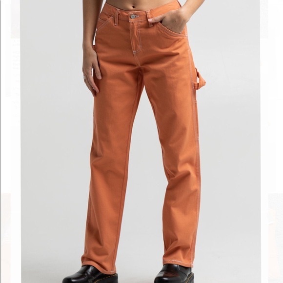 Dickies Pants - Dickie’s relaxed fit orange carpenter pant